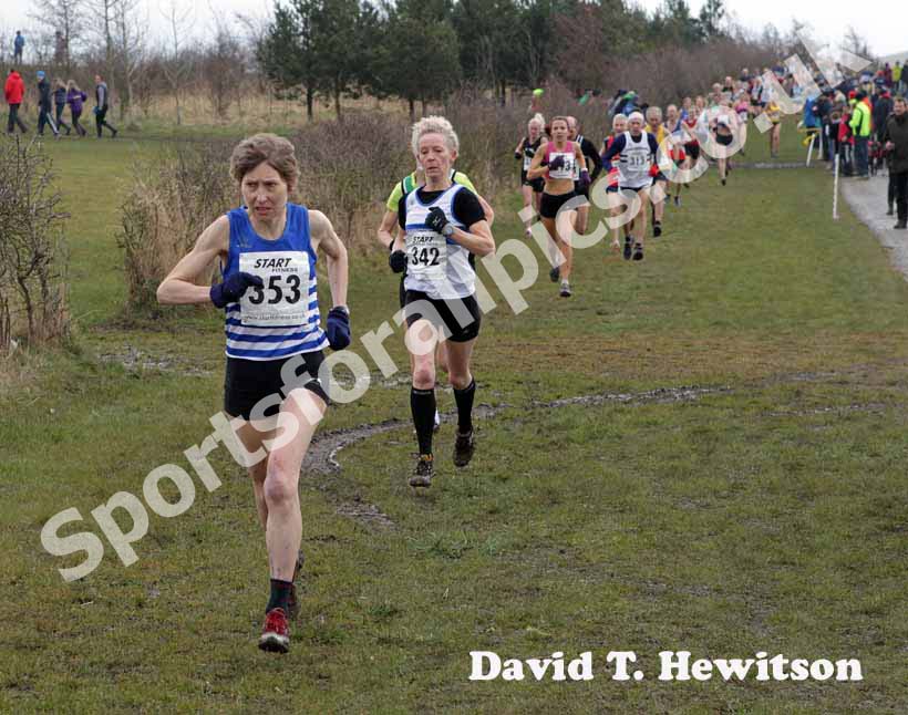 Sue Becconsal (Bingley) 50-54, all ladies and male 65 plus BMAF Cross Country, Herrington, Sunderland.